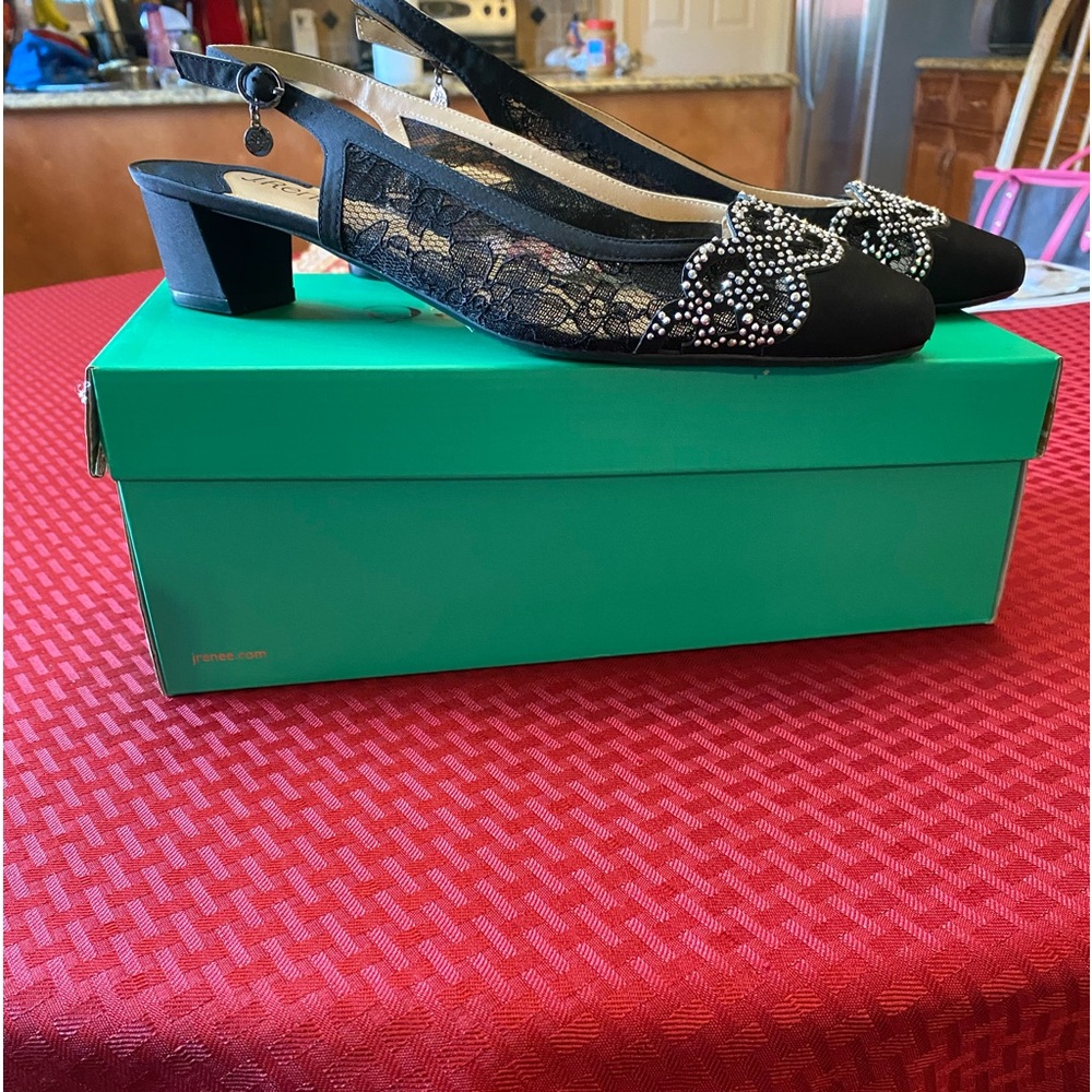 J.Renee Black and Silver Heels